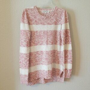 Red & Ivory Stripe Pullover Sweater